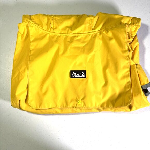 Slow‎ - Big Dog, Yellow Raincoat 3XL, Reflective, Adjustable, Hooded Poncho - Picture 5 of 10